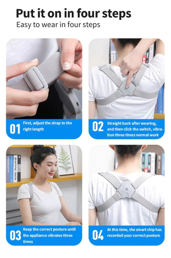 Posture Corrector With Counting Function, Back Brace With Intelligent Sensor