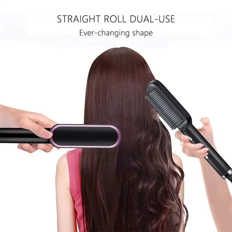 Hair Straightener Hot Comb -  Electric Hot Comb Hair Straightener